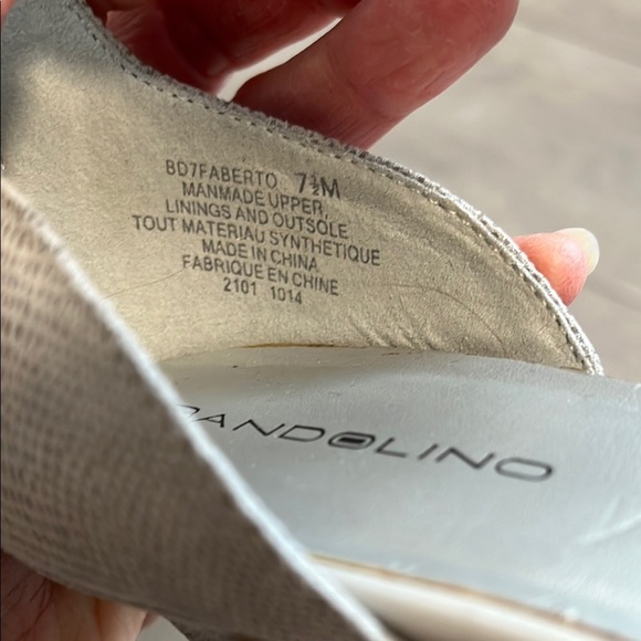 Ankle Strap Vegan Suede Gray Women's Heels, 7.5 - Picture 8 of 11